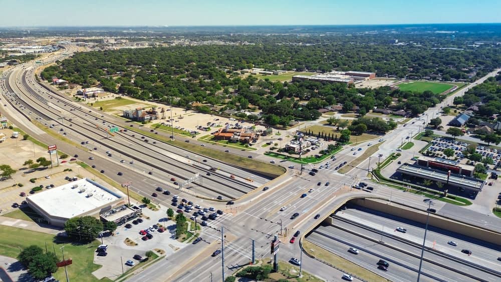 Highway access connecting Bullard TX real estate to nearby Tyler