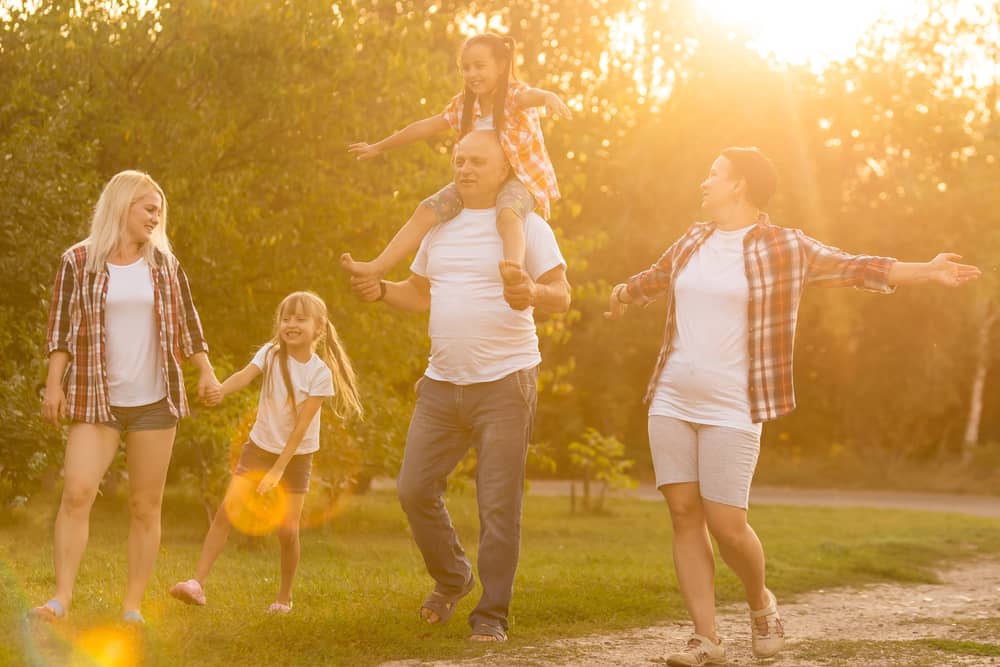 Family enjoying a relaxing afternoon outdoors in the Tyler TX area