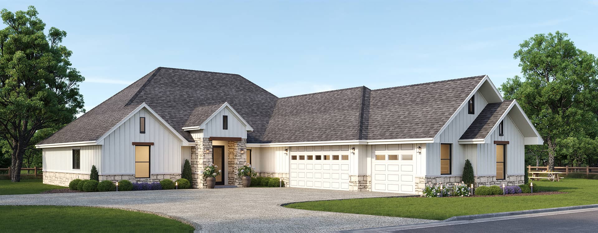 country ranch homes